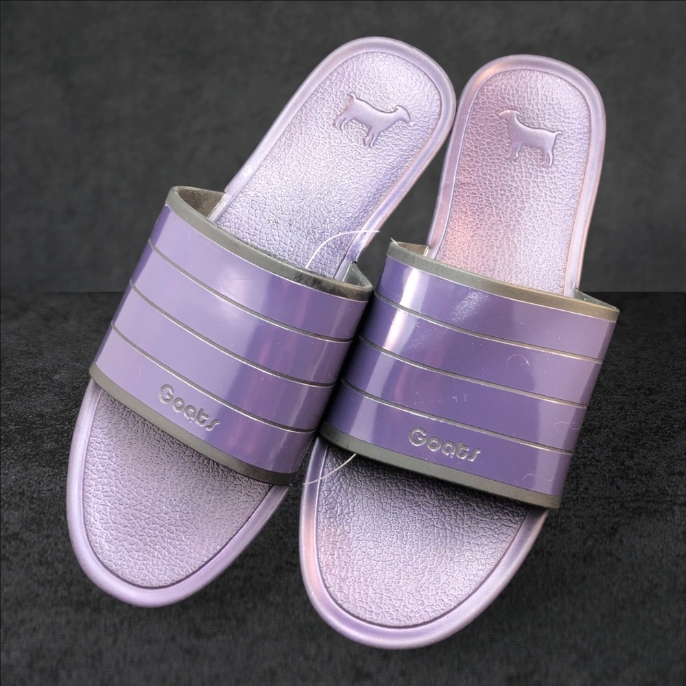 Goat Kids' Purple Slip-On Slide Sandals